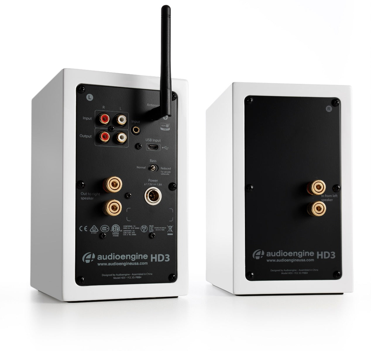 Audioengine HD3 Premium Wireless Speakers - Gloss White