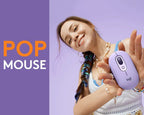Logitech POP Wireless Mouse with Emoji (Cosmos Lavender) 