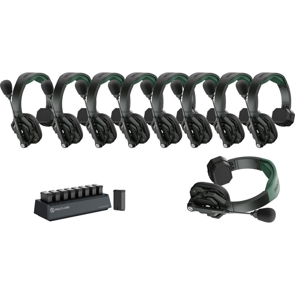  Hollyland Solidcom SE Pro 1.9Ghz Intercom System - 9 Person Kit 