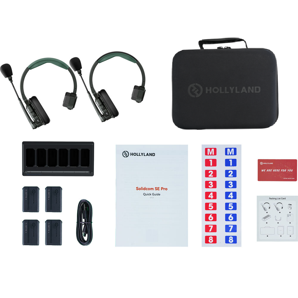 Hollyland Solidcom SE Pro 1.9Ghz Intercom System - 2 Person Kit