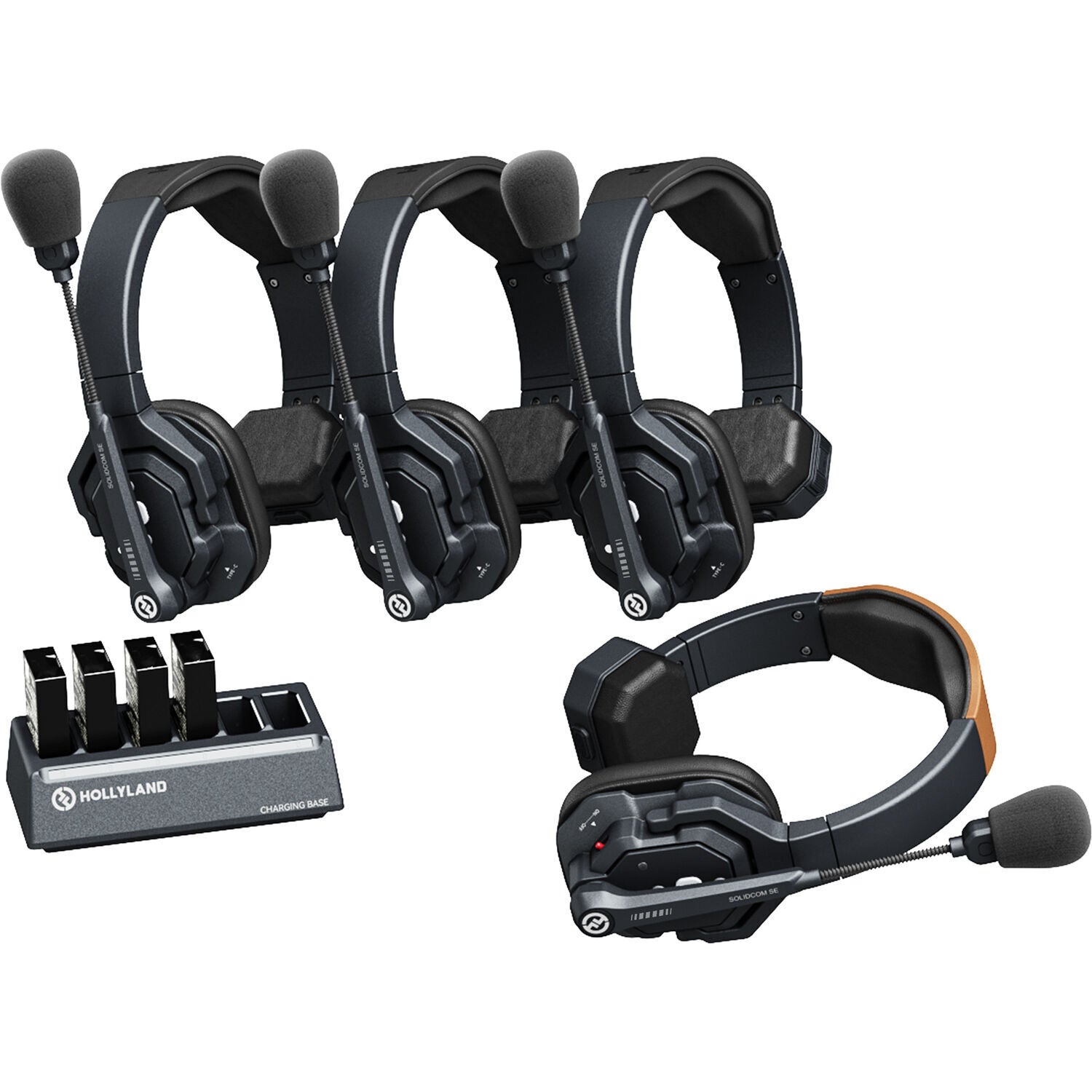Hollyland Solidcom SE Pro 2.4Ghz Intercom System - 4 Person Kit