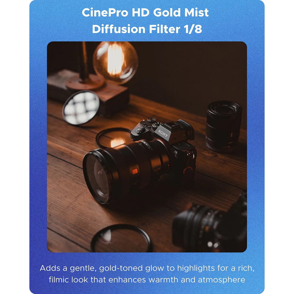 HOYA 49mm CineProHD Gold Mist 1/8 Filter