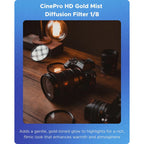 HOYA 82mm CineProHD Gold Mist 1/8 Filter