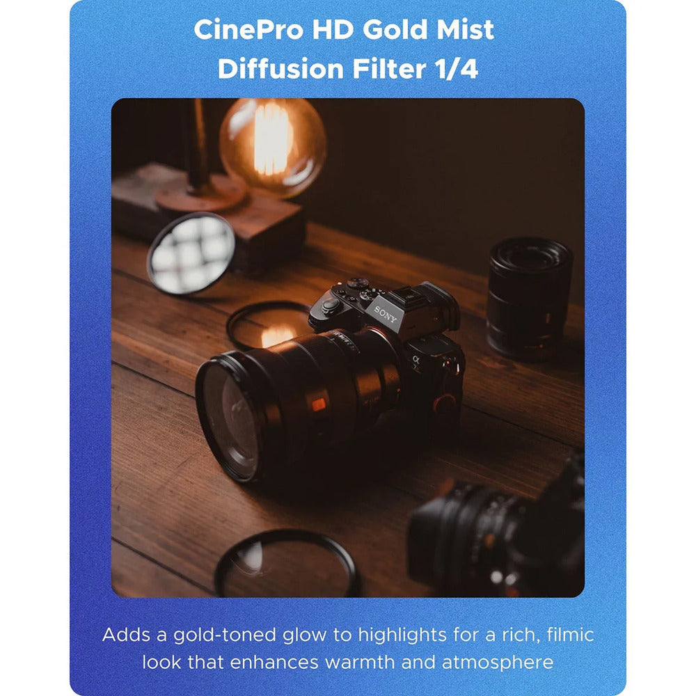 HOYA 82mm CineProHD Gold Mist 1/4 Filter