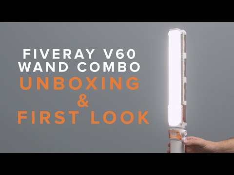 ZHIYUN FIVERAY V60 LED Portable Bi-Colour Light Stick Combo - (Black)