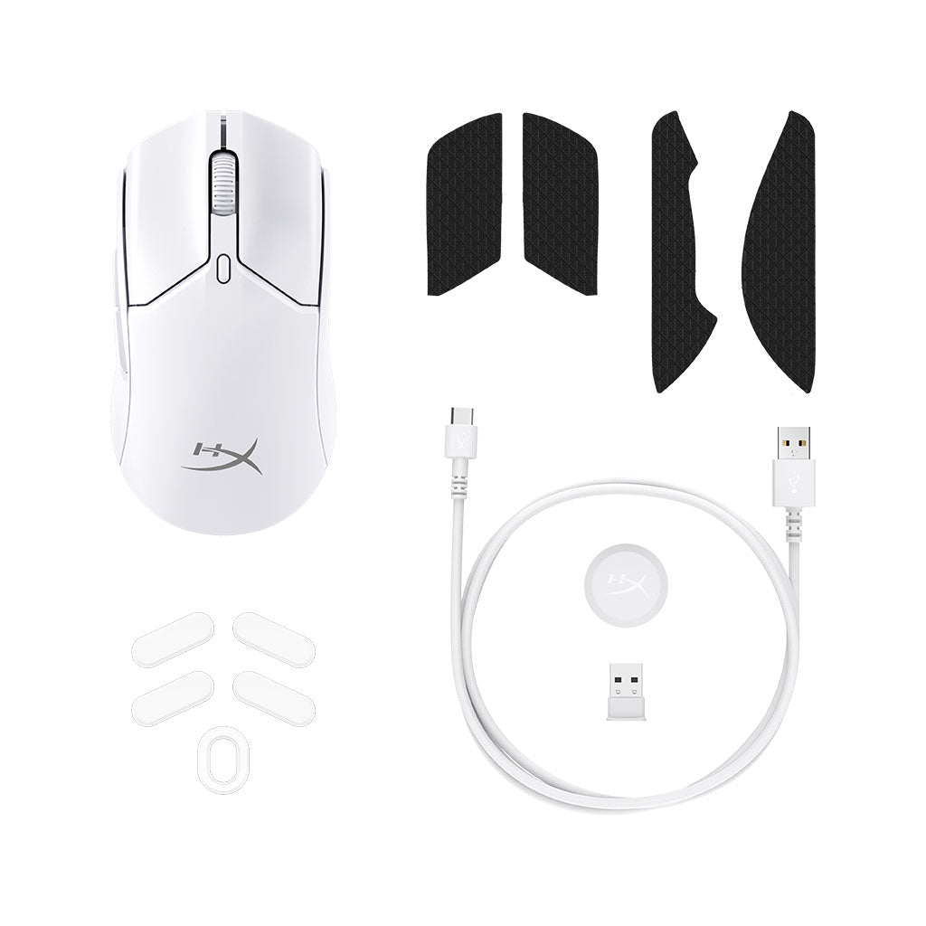 HyperX Pulsefire Haste 2 Core Wireless Gaming Mouse (White)