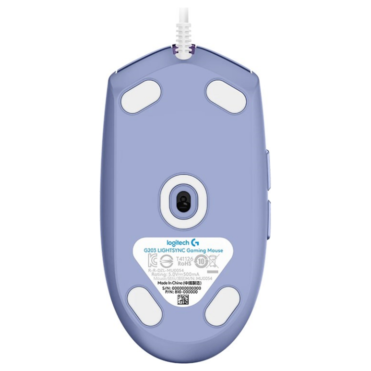 Logitech G203 LIGHTSYNC Gaming Mouse (Lilac)