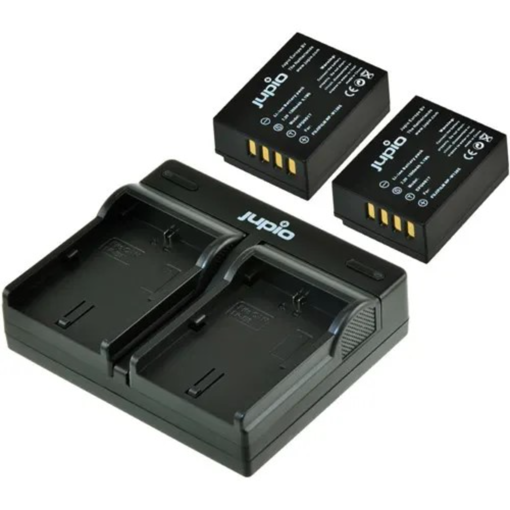 Jupio Fuji NP-W126S Twin Battery + USB Dual Charger Kit
