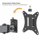 Brateck Dual-Monitor Steel Articulating Monitor Mount