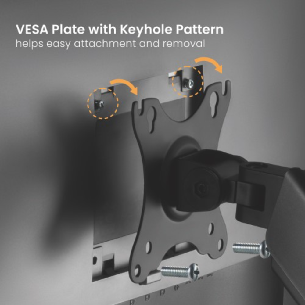 Brateck Cost-Effective Spring-Assisted Dual Monitor Arm