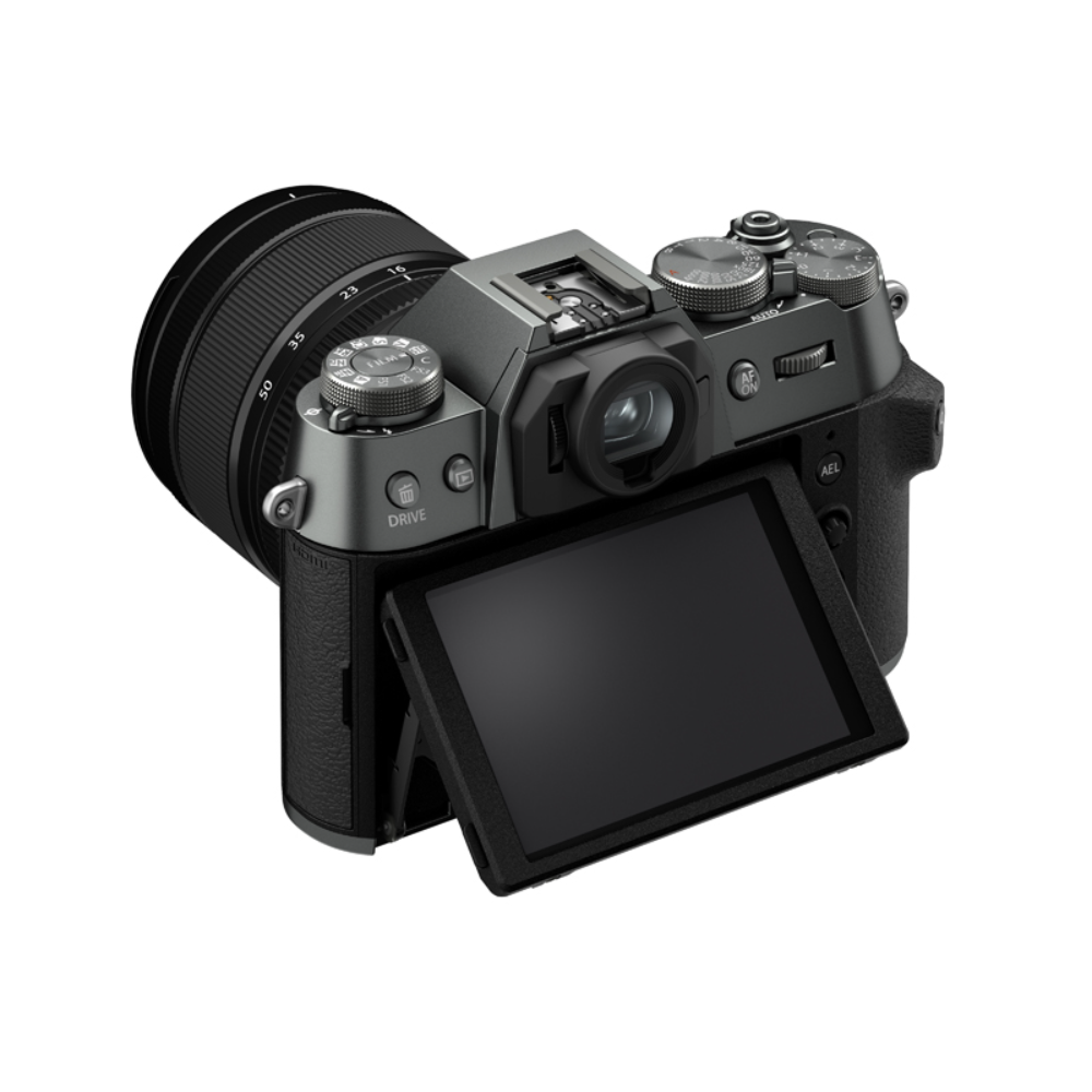 Fujifilm X-T50 - Charcoal Silver Mirrorless Camera with XC 15-45mm Lens