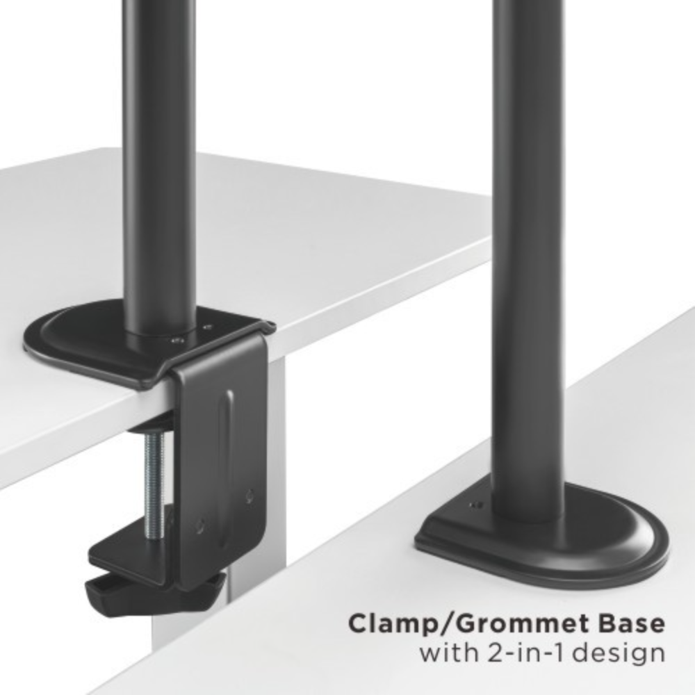 Brateck Triple-Monitor Steel Articulating Monitor Mount