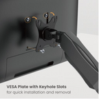 Brateck Dual Monitor Interactive Counterbalance LCD Desk Clamp and Grommet Mount