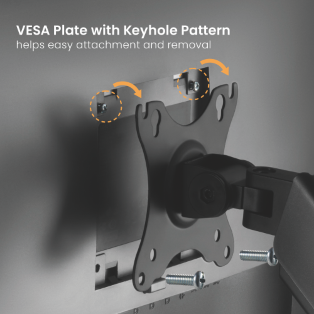 Brateck Cost-Effective Spring-Assisted Monitor Arm