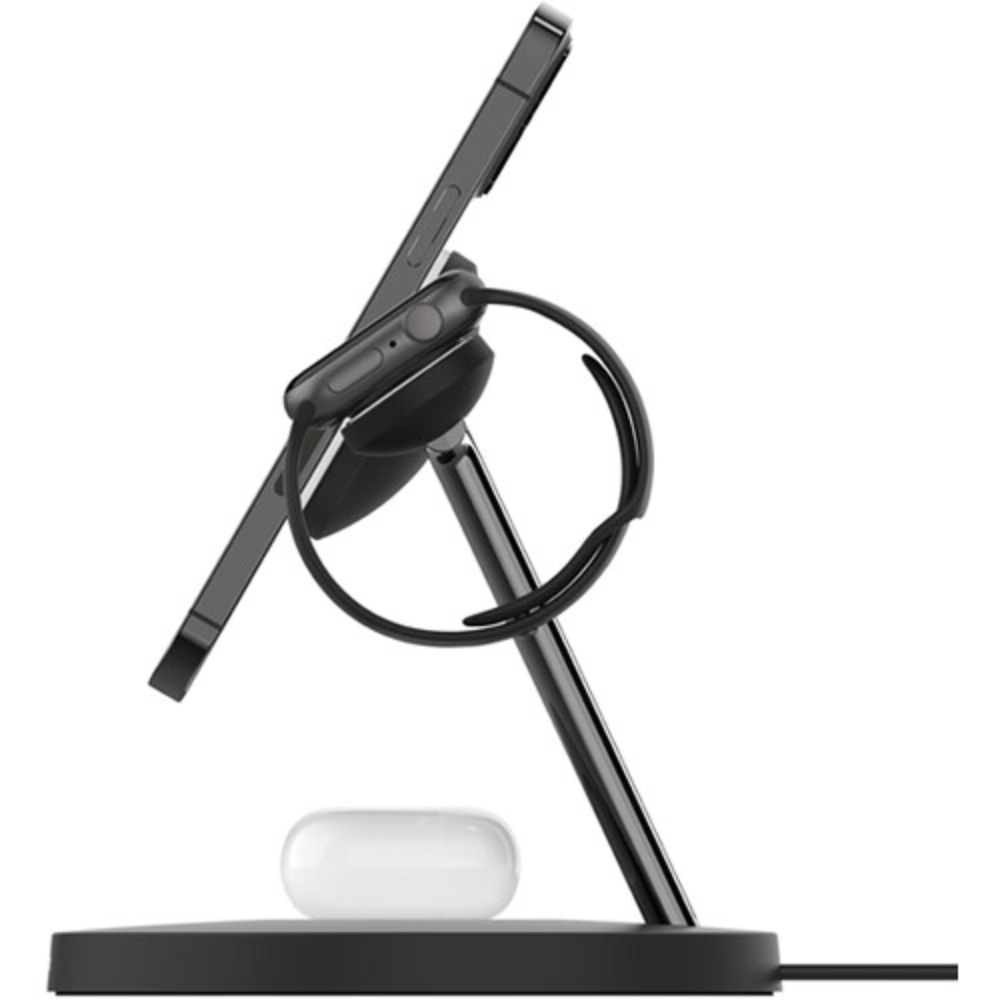 Belkin BoostCharge Pro 3-in-1 Wireless Charger with 15w MagSafe Charging (Black)