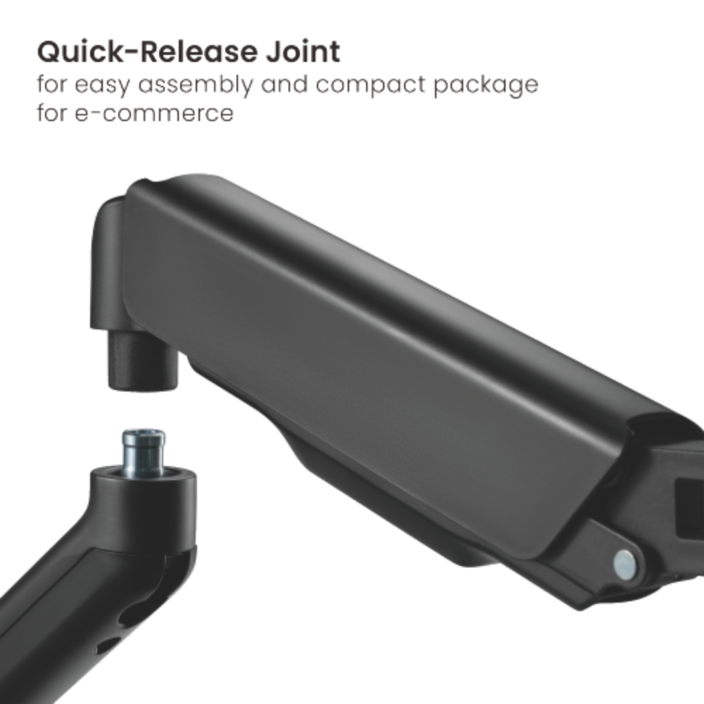 Brateck Cost-Effective Spring-Assisted Monitor Arm