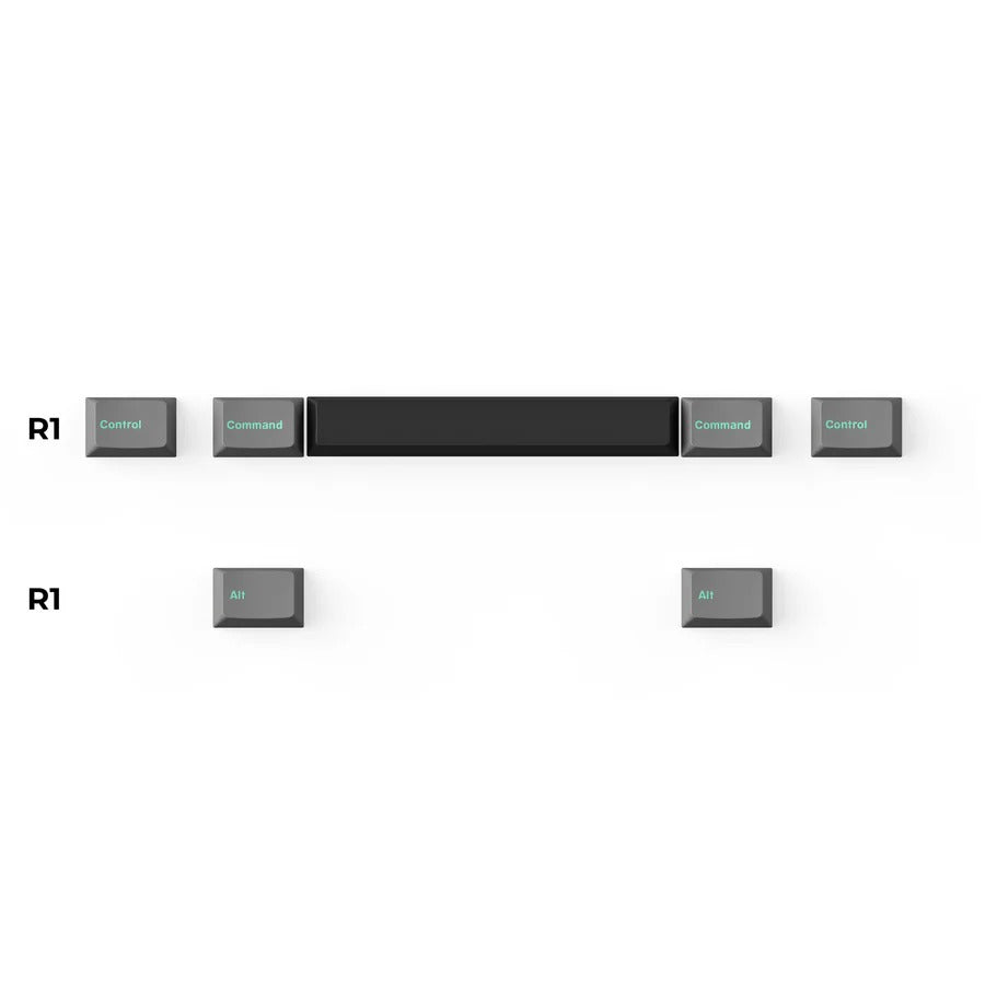 Keychron Cherry Double-Shot PBT Keycaps (Hacker Mint) (Full Set 218 Keys)