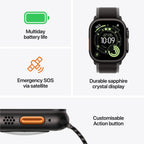 Apple Watch Ultra 3 49mm Black Titanium Case GPS + Cellular Black Alpine Loop (Medium)