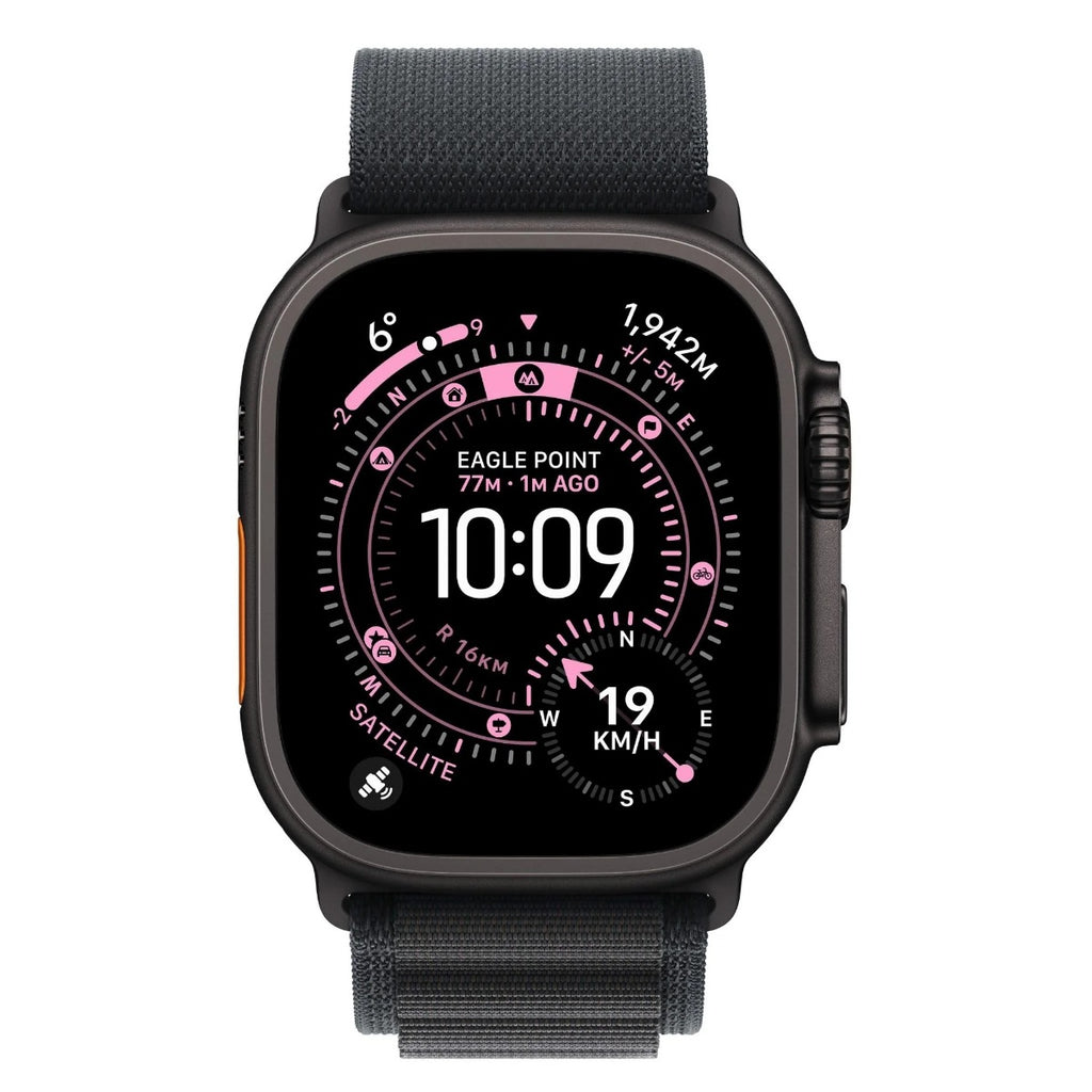 Apple Watch Ultra 3 49mm Black Titanium Case GPS + Cellular Black Alpine Loop (Small)