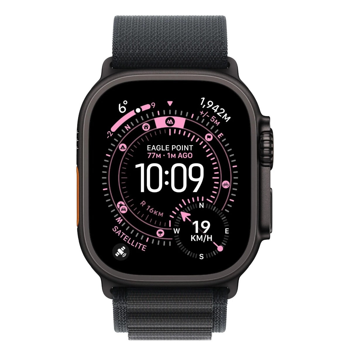Apple Watch Ultra 3 49mm Black Titanium Case GPS + Cellular Black Alpine Loop (Large)