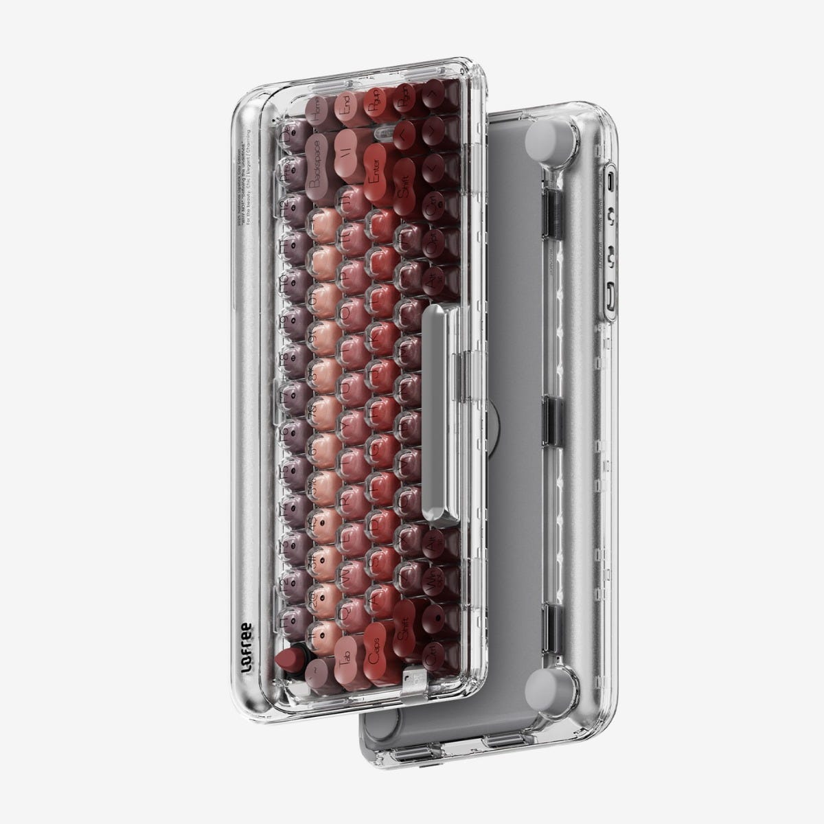 Lofree DOT Lipstick Tri Mode Hot-Swappable Wireless Keyboard (Silver) 