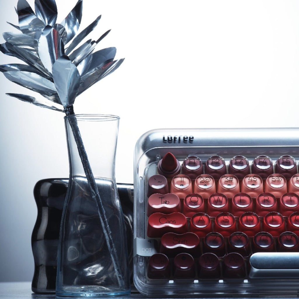 Lofree DOT Lipstick Tri Mode Hot-Swappable Wireless Keyboard (Silver) 