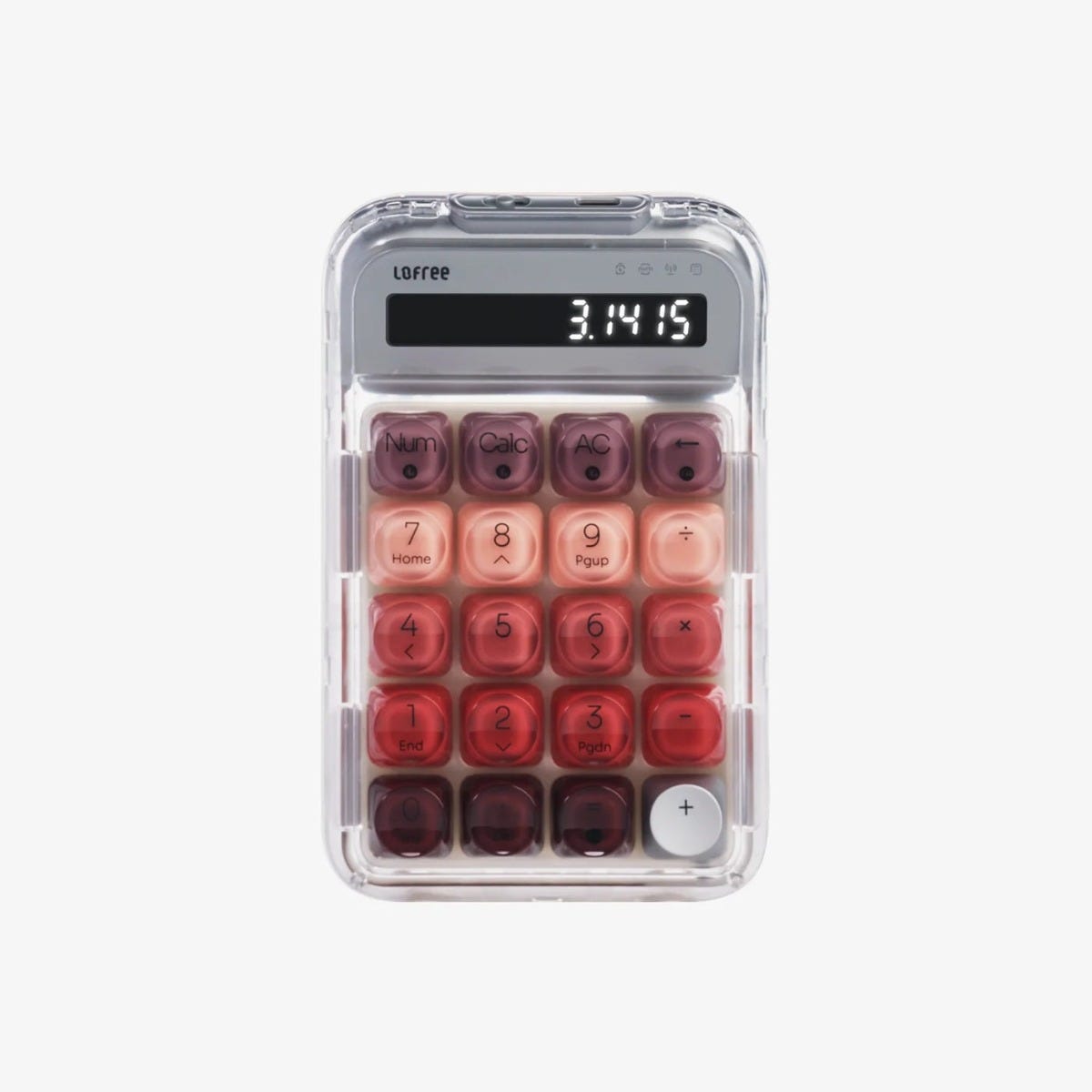 Lofree Lipstick Wireless Number Pad and Calculator (Silver) 