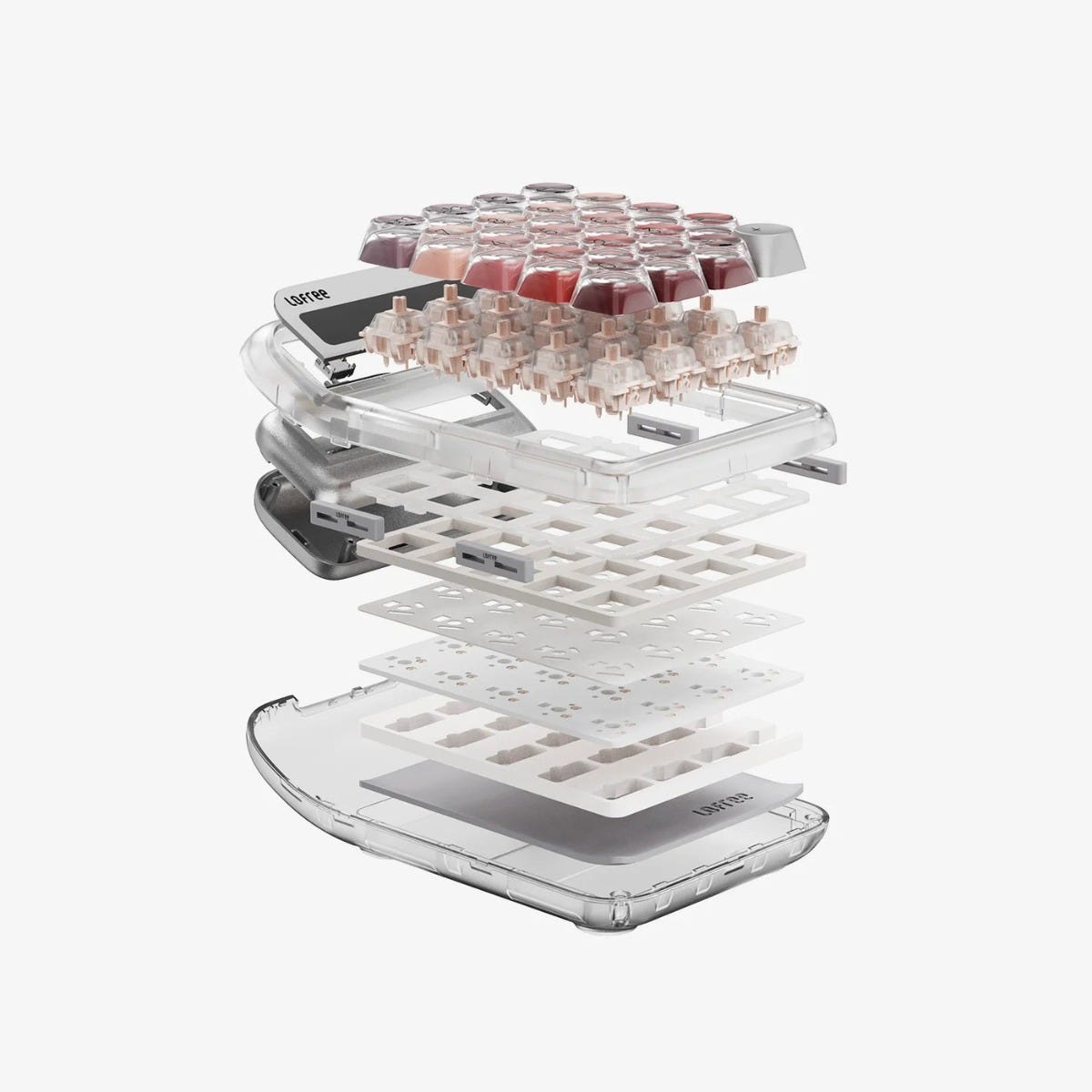 Lofree Lipstick Wireless Number Pad and Calculator (Silver) 