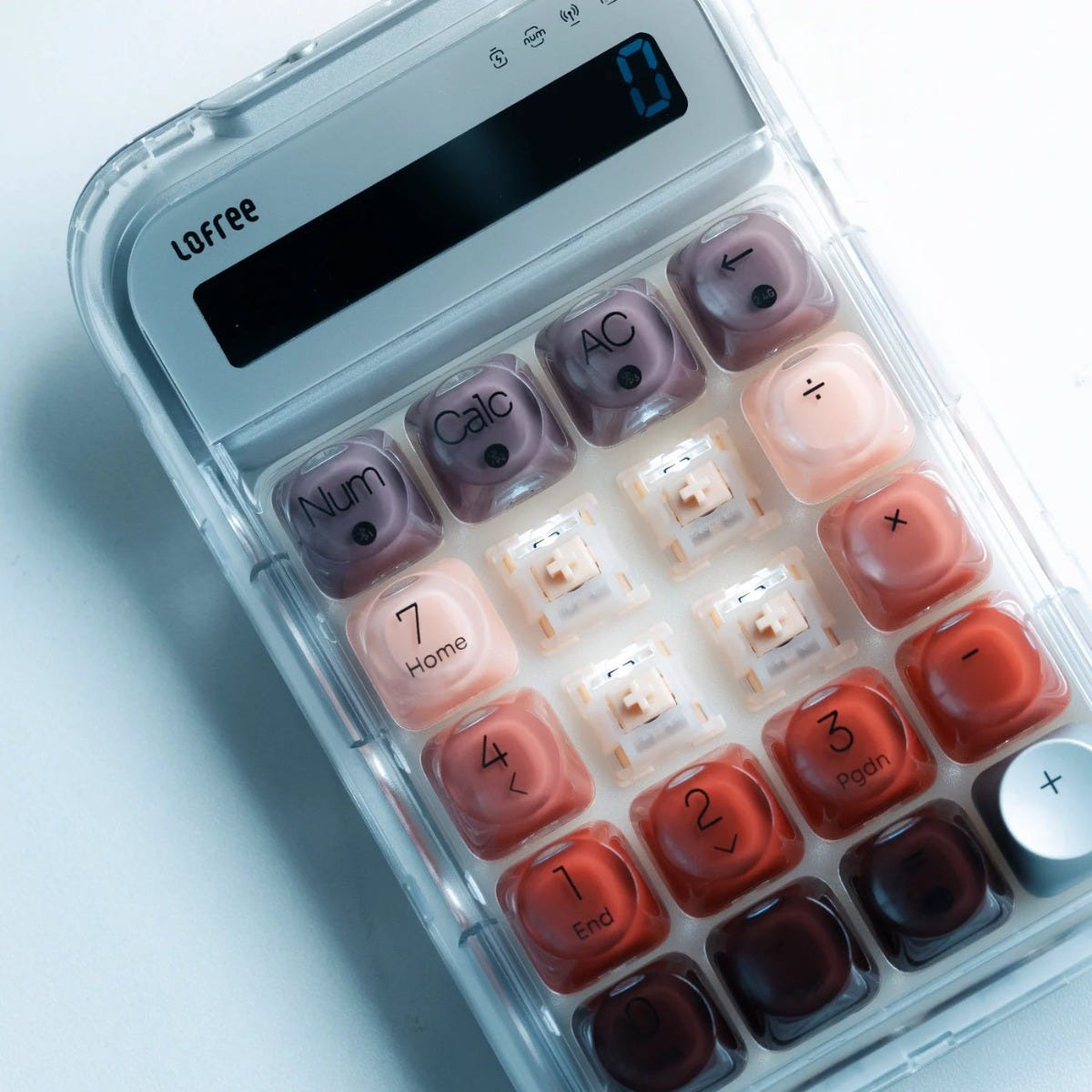 Lofree Lipstick Wireless Number Pad and Calculator (Silver) 