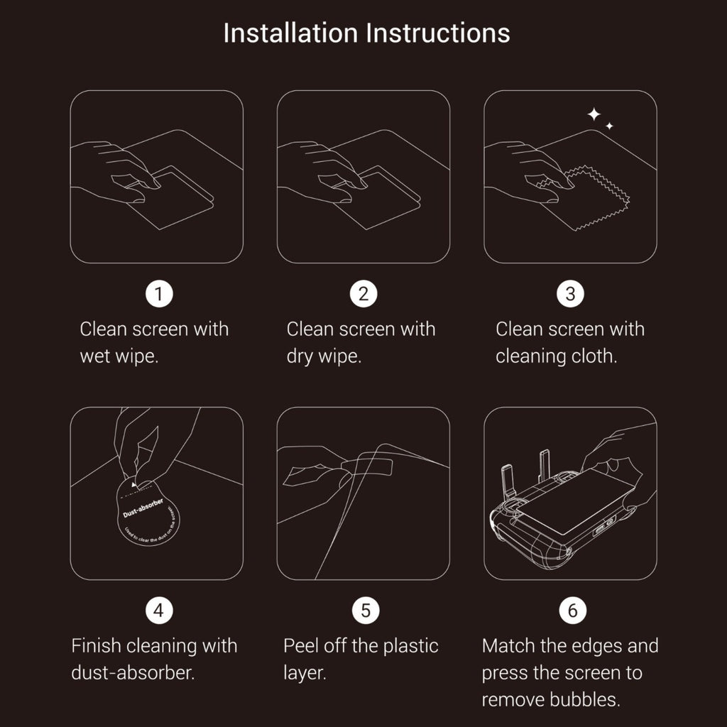 SmallRig HD Screen Protector Kit for DJI RC / RC 2 6111