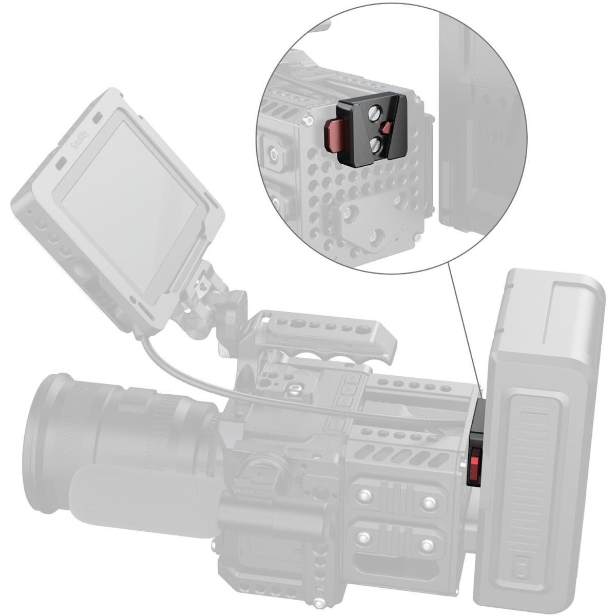 SmallRig Quick Release V-Lock Mount Plate Kit 6021