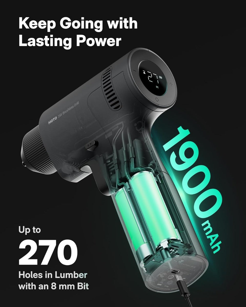 HOTO 16v Brushless Drill