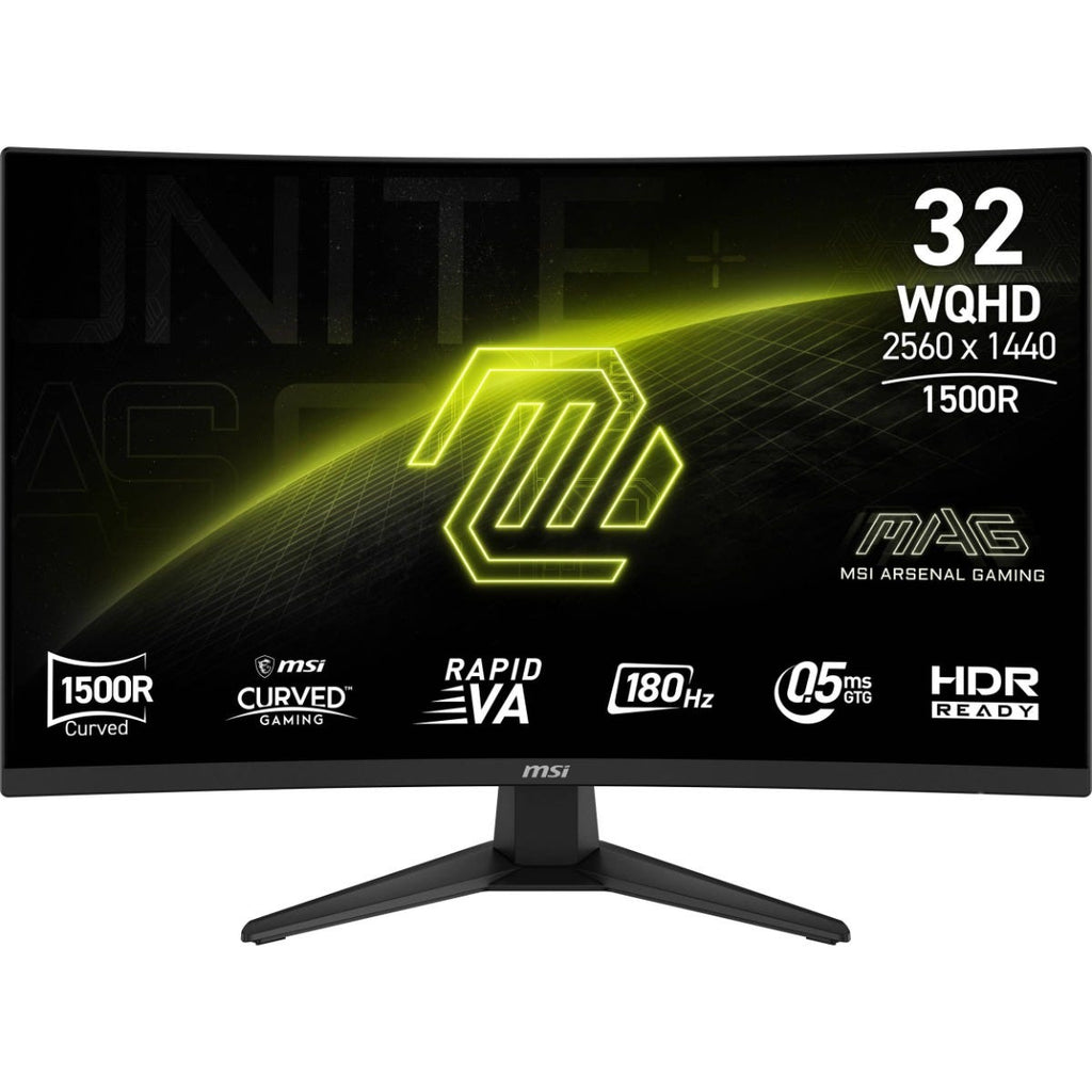 MSI MAG 321CQF E18 31.5" QHD 180Hz Curved Gaming Monitor