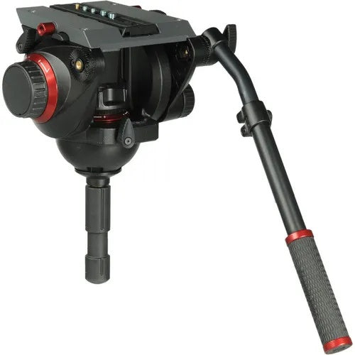 Open Box Manfrotto 536 Carbon Fiber Tripod with 509HD Video Head + Padded Carry Bag