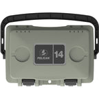 Pelican 14QT Personal Cooler - Sage - Gray 