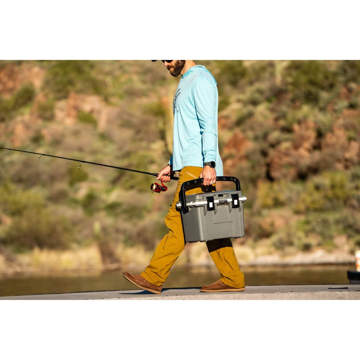 Pelican 14QT Personal Cooler - Sage - Gray 