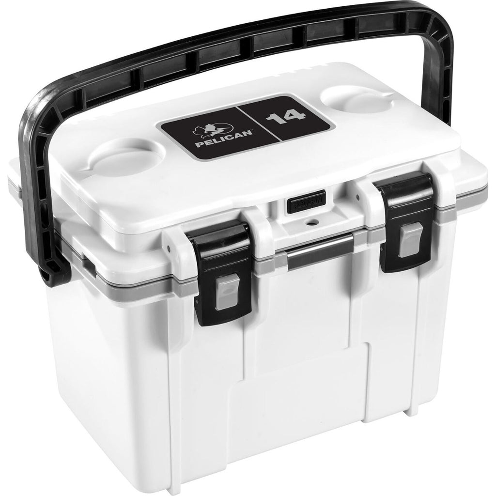 Pelican 14QT Personal Cooler - White - Gray