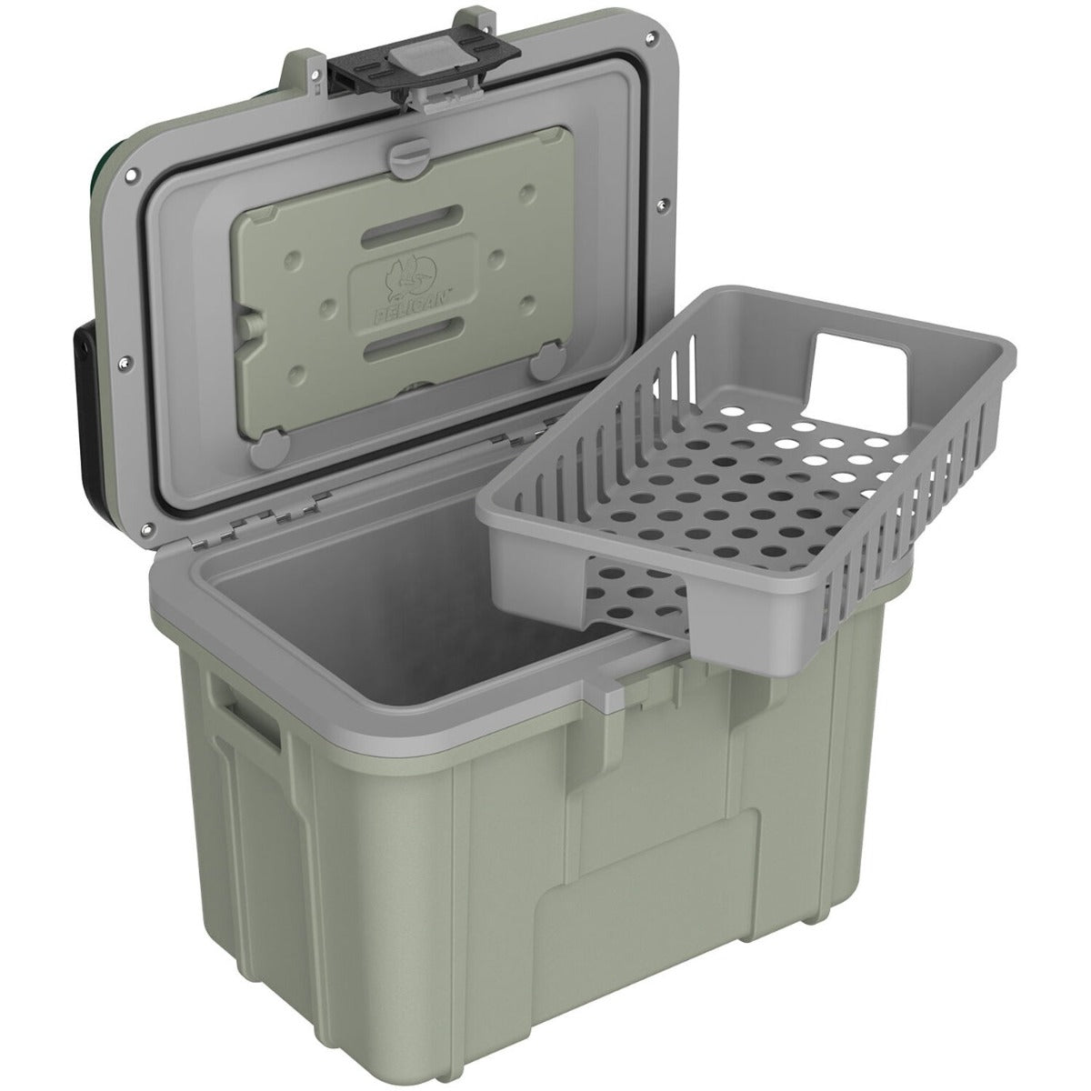 Pelican 8QT Personal Cooler - Sage - Gray 