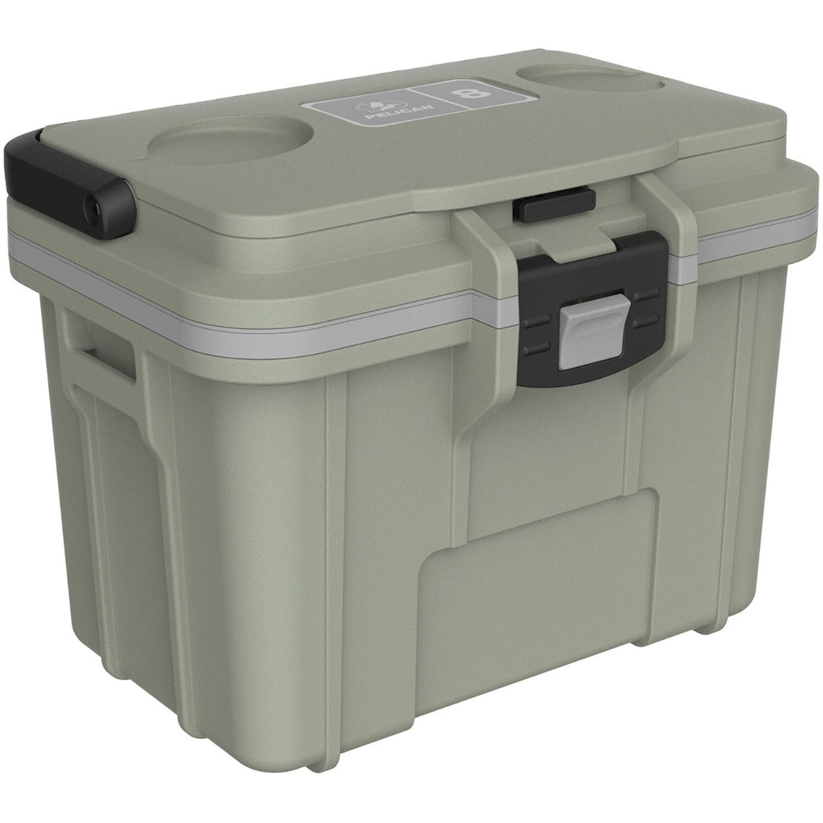 Pelican 8QT Personal Cooler - Sage - Gray 