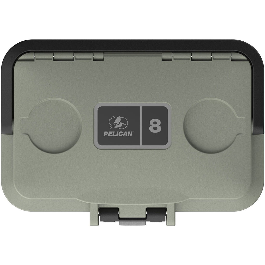 Pelican 8QT Personal Cooler - Sage - Gray 