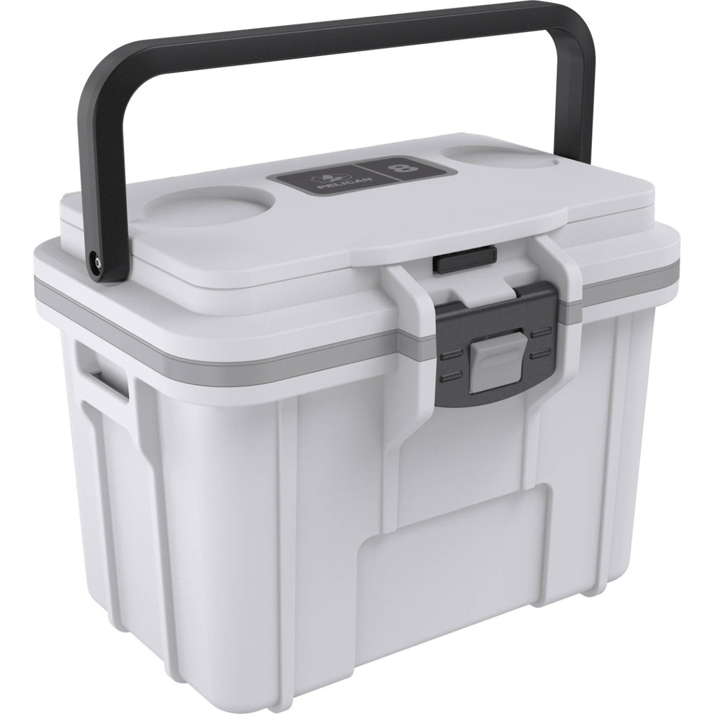 Pelican 8QT Personal Cooler - White - Gray