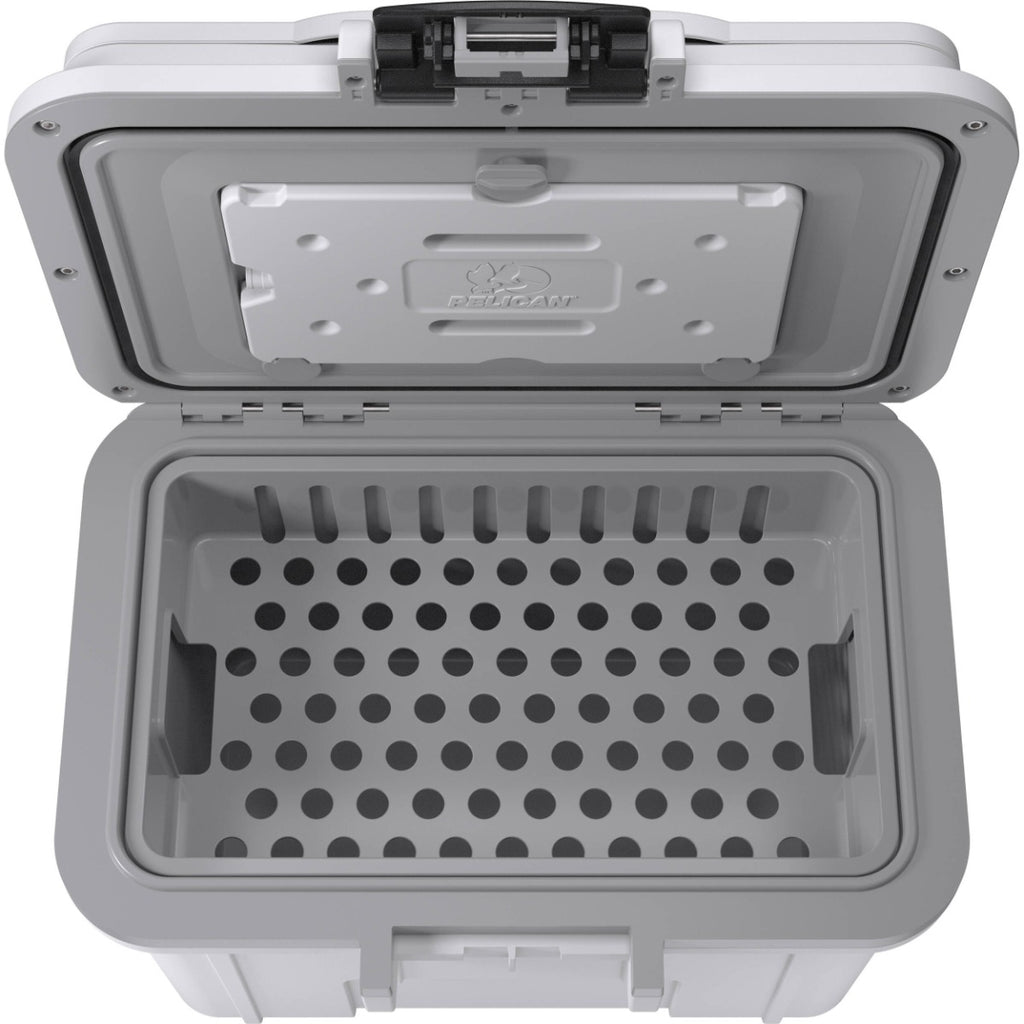 Pelican 8QT Personal Cooler - White - Gray