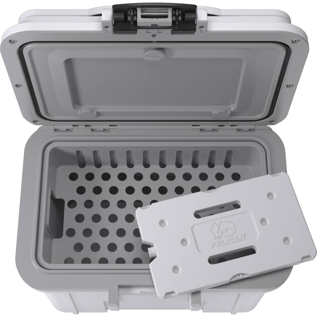 Pelican 8QT Personal Cooler - White - Gray