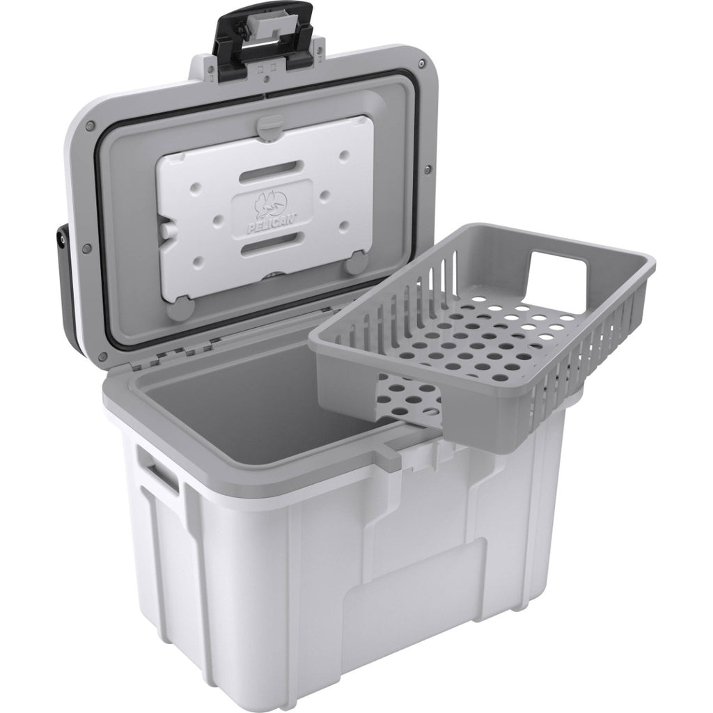 Pelican 8QT Personal Cooler - White - Gray