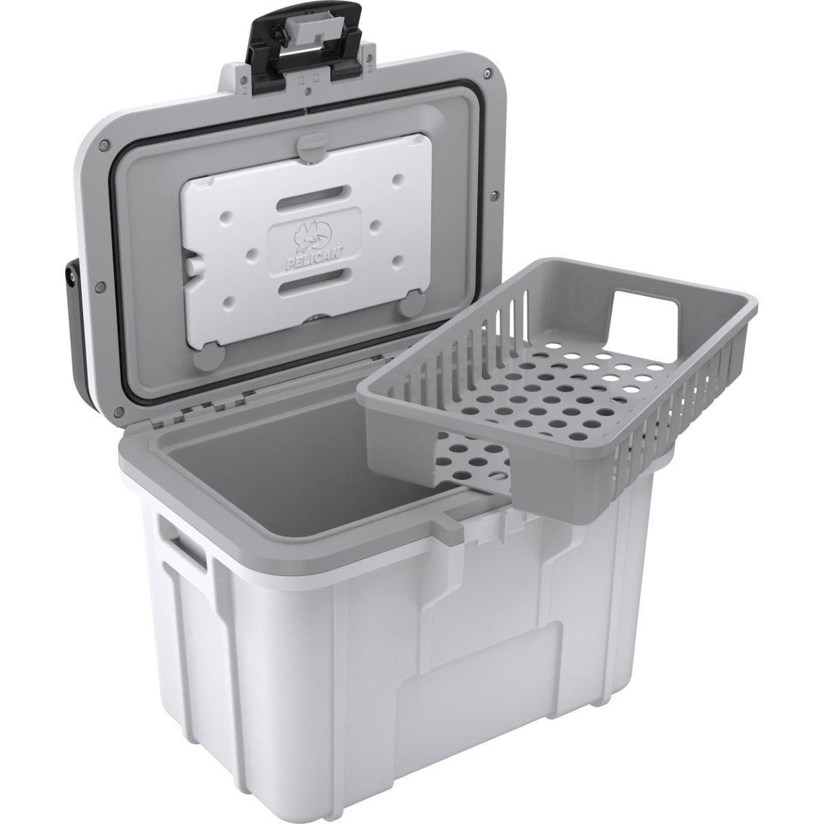 Pelican 8QT Personal Cooler - White - Gray