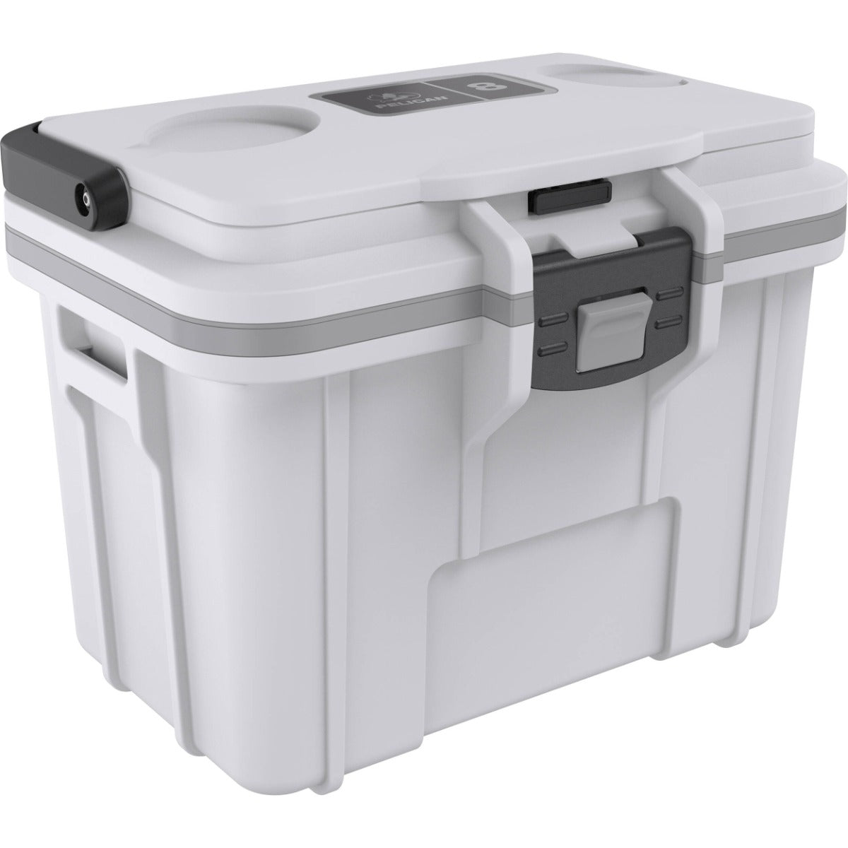 Pelican 8QT Personal Cooler - White - Gray