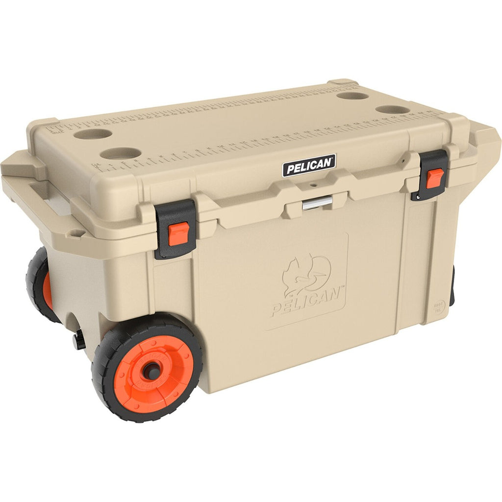 Pelican 80QW Elite Wheeled Cooler - Tan 