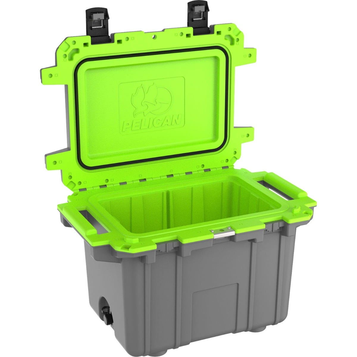 Pelican 50QT Elite Cooler - Dark Gray - Green