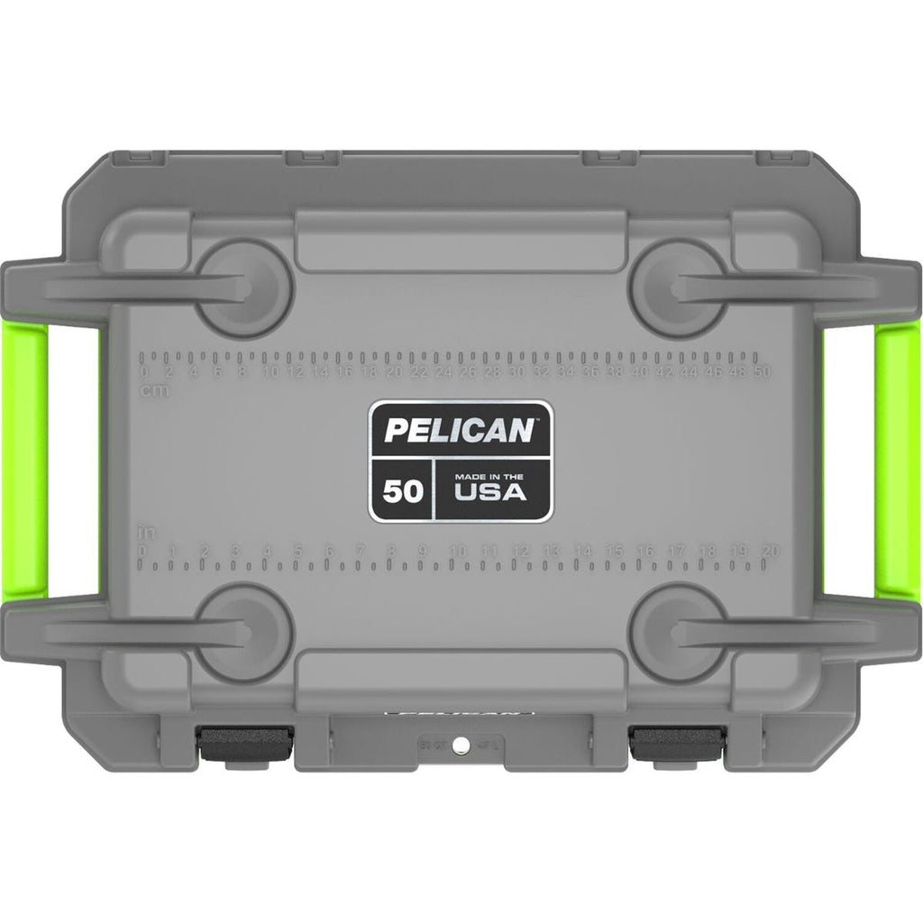 Pelican 50QT Elite Cooler - Dark Gray - Green