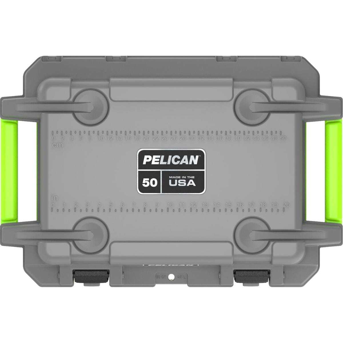 Pelican 50QT Elite Cooler - Dark Gray - Green